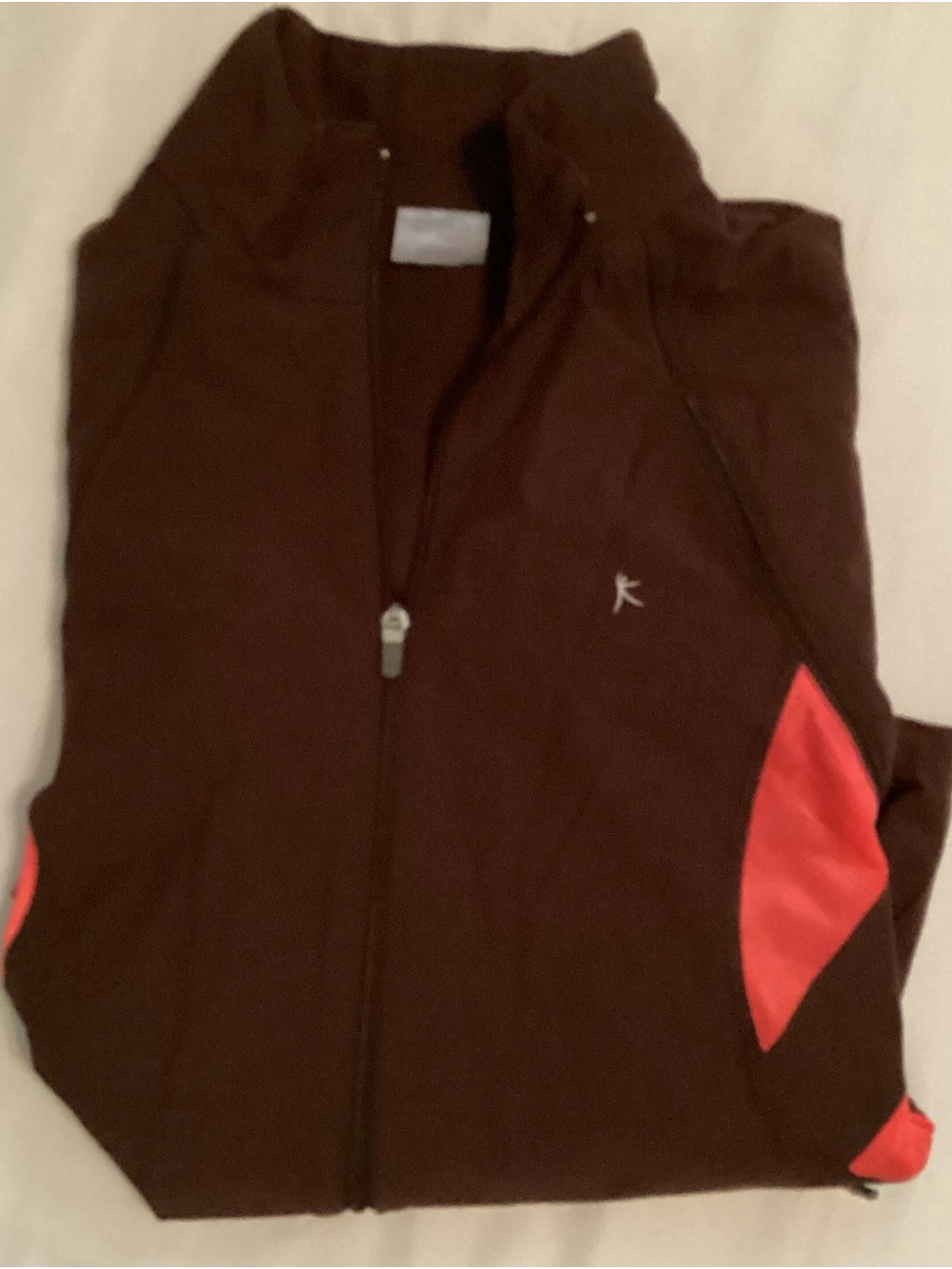 Danskin Now Ladies Front Zip Athletic Windbreaker Jacket Size L